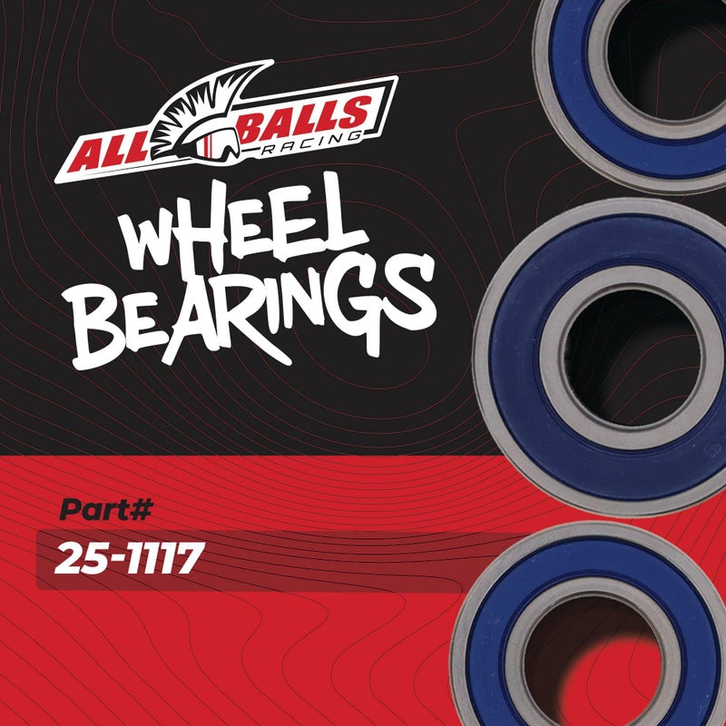 All Balls Rear Wheel Bearing Kit [Red] (25-1117) - Image 2